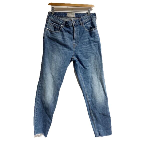 Everlane Denim - Everlane The CURVY Cheeky High Jean Straight Leg Womens Size 30 Raw Hem